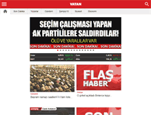 Tablet Screenshot of gazetevatan.com